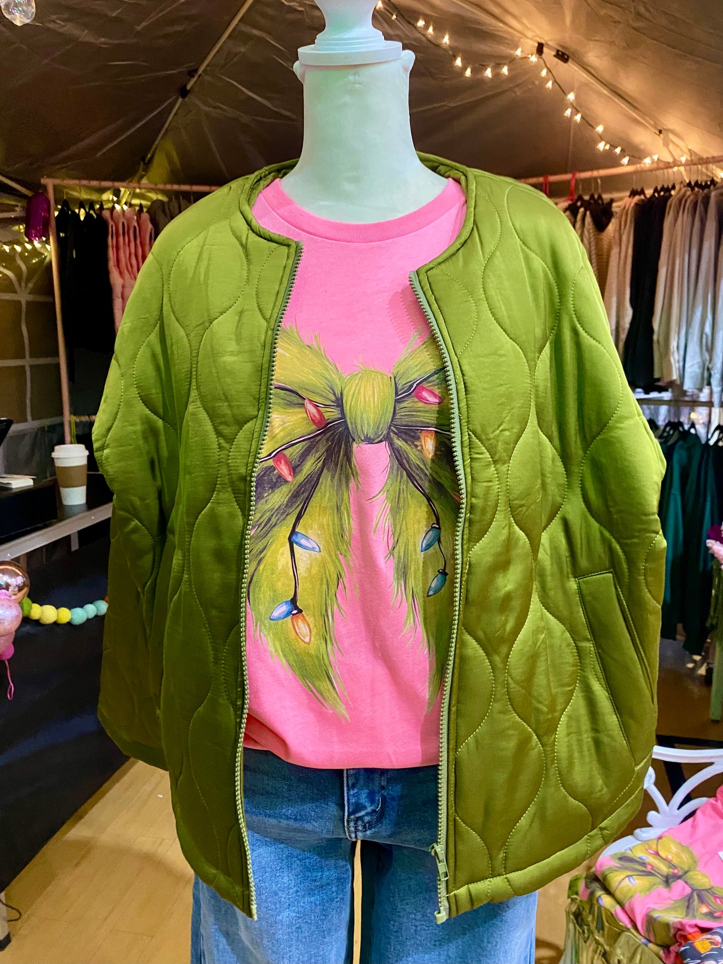 Avacado Quilted Jacket