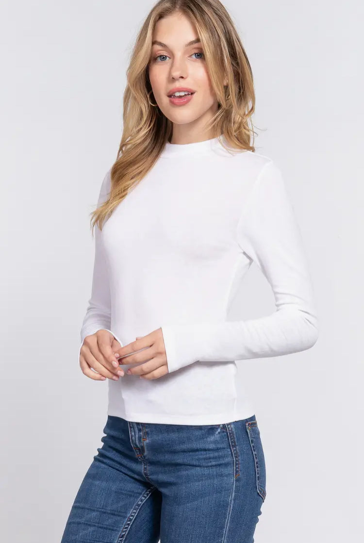 Mock Neck Top