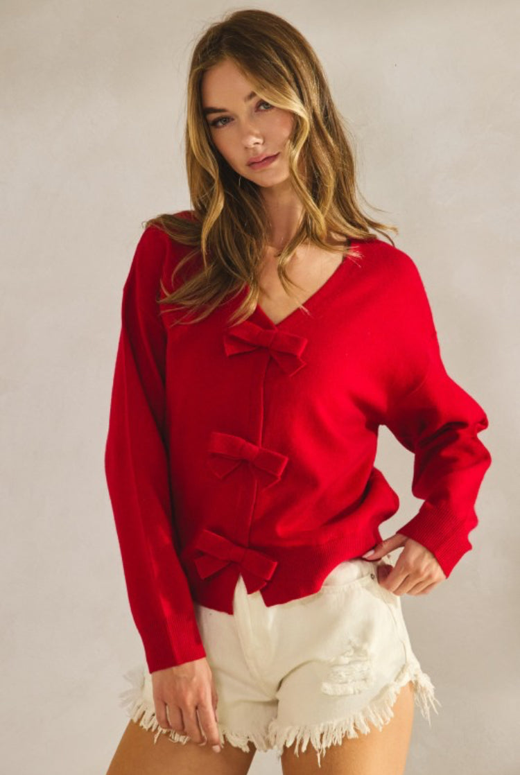 Holiday Bow Sweater