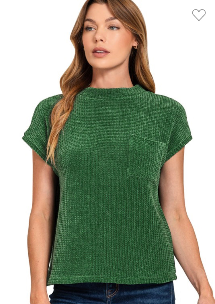 Chenille Waffle Sweater