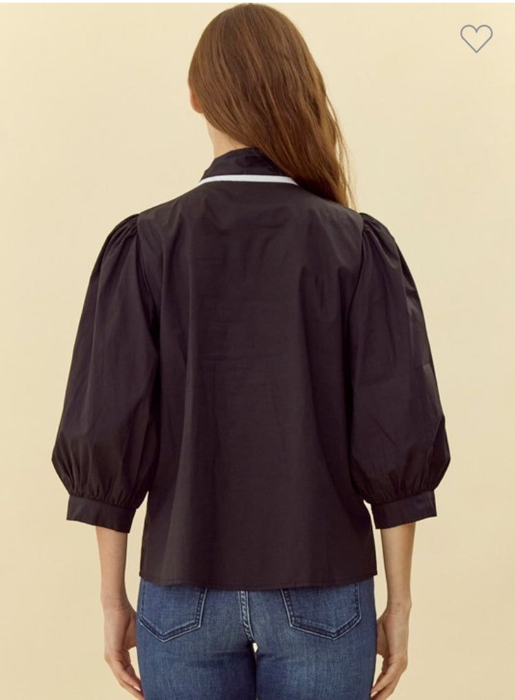 Drama Tie Top