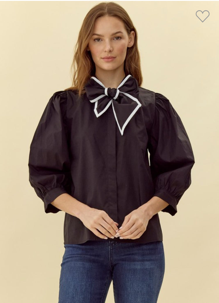 Drama Tie Top