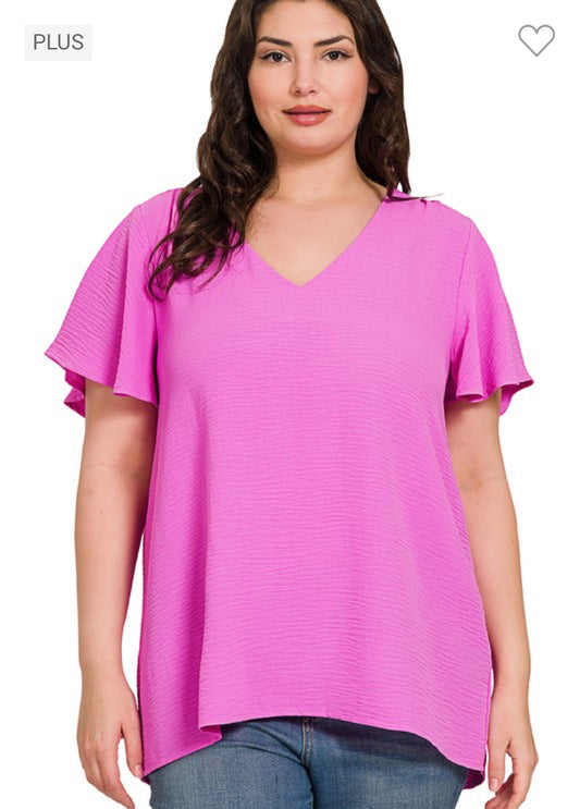 Happy Plus Top- Pink