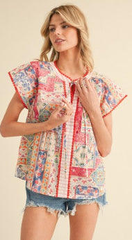 Pastel Patchwork Top by Jodifl