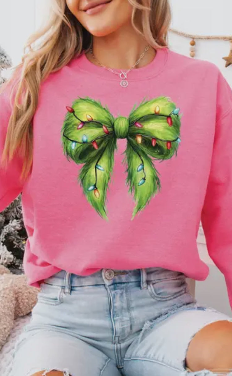 Grinch Bow Tee