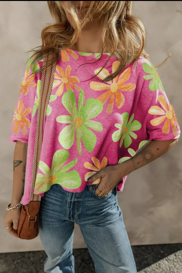 Neon Daisy Top