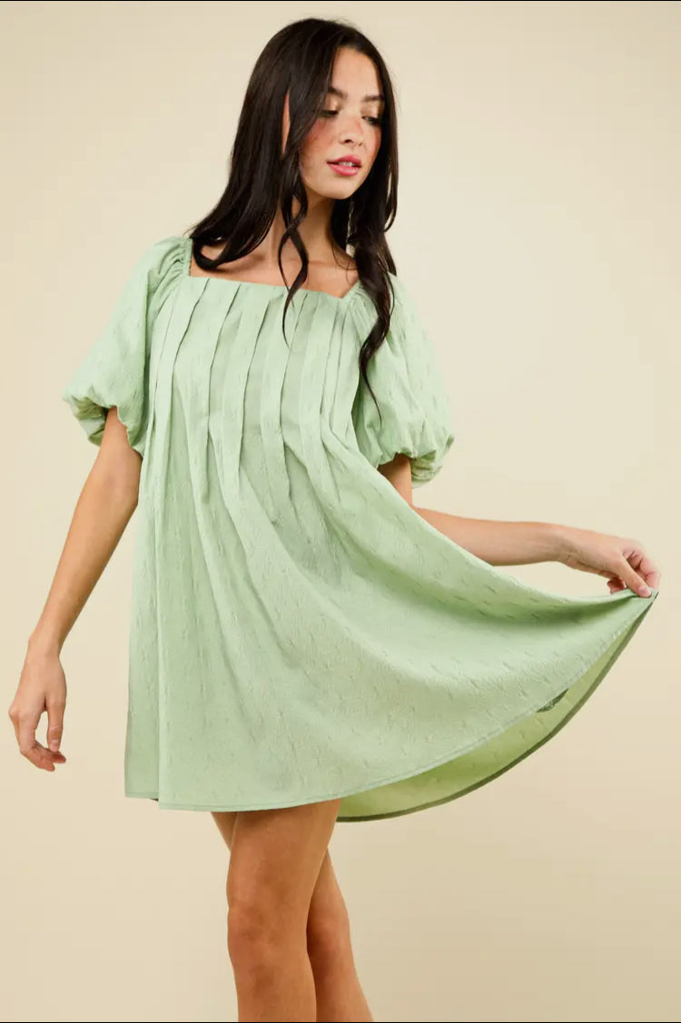 Pleated Spring Dress