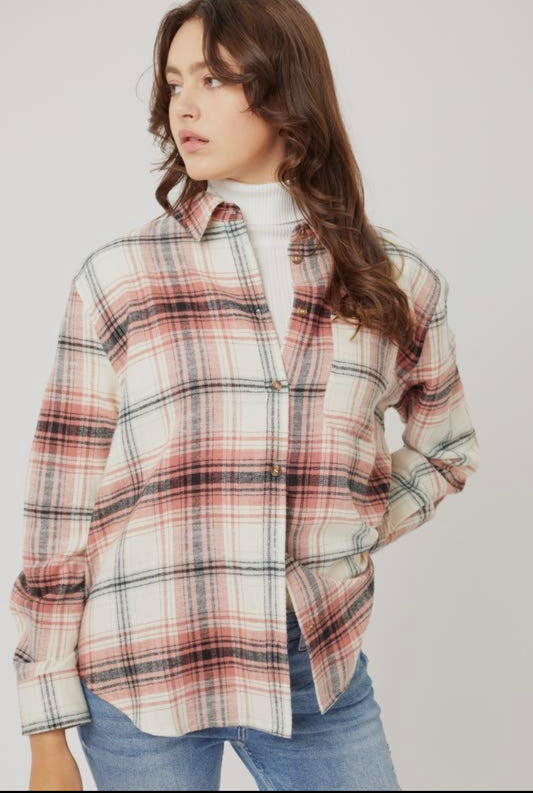 Pink Plaid Flannel