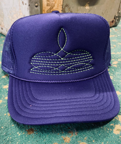 Boot Stitch Trucker Hat