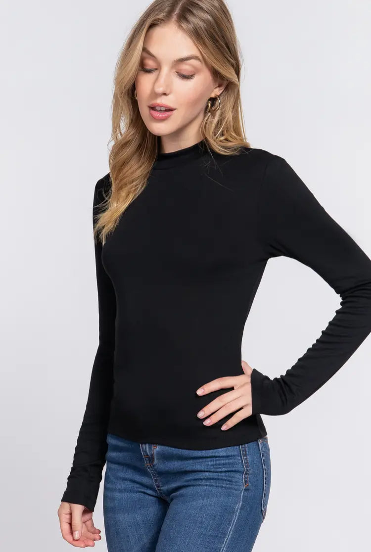 Mock Neck Top