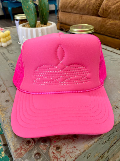 Boot Stitch Trucker Hat