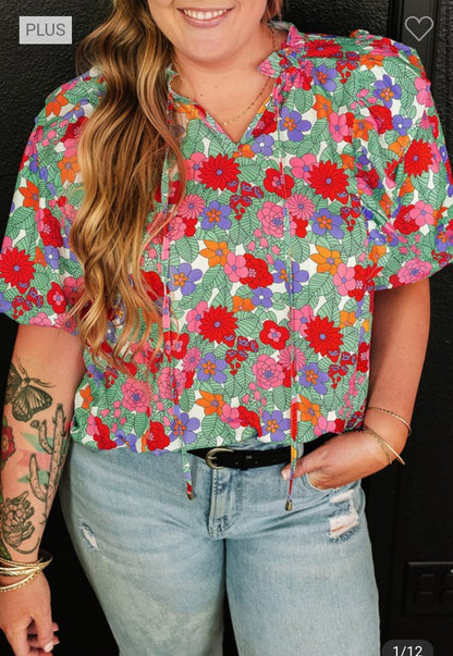 Floral Plus Blouse