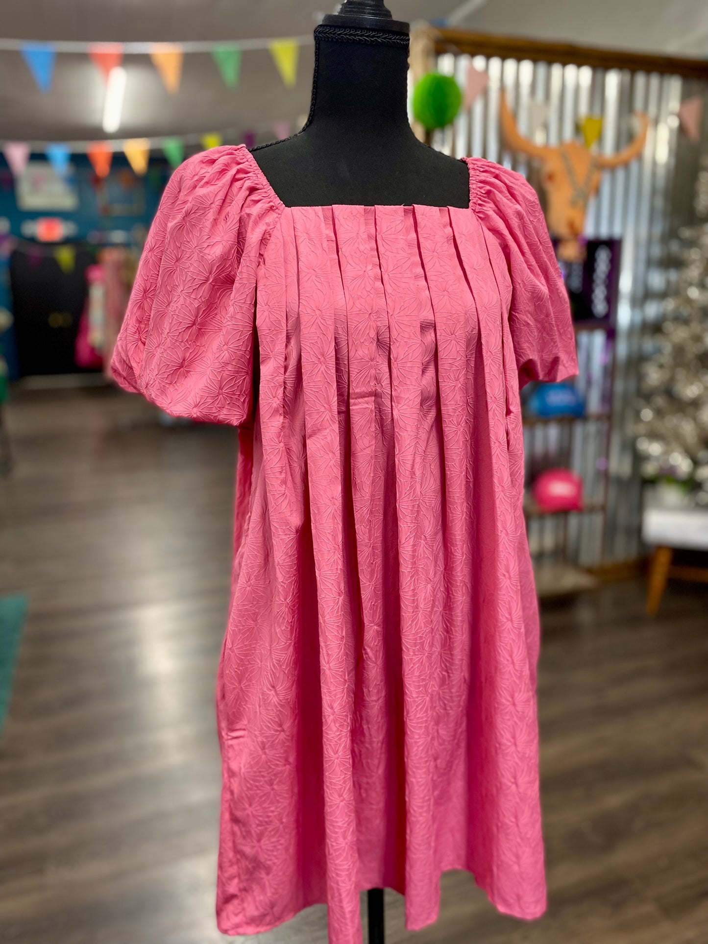 Pleated Spring Dress