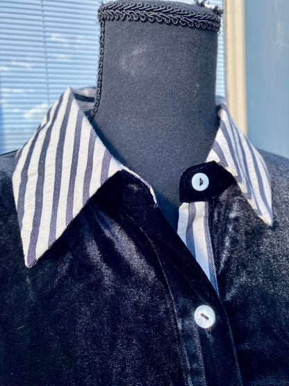 Black Velvet Blouse