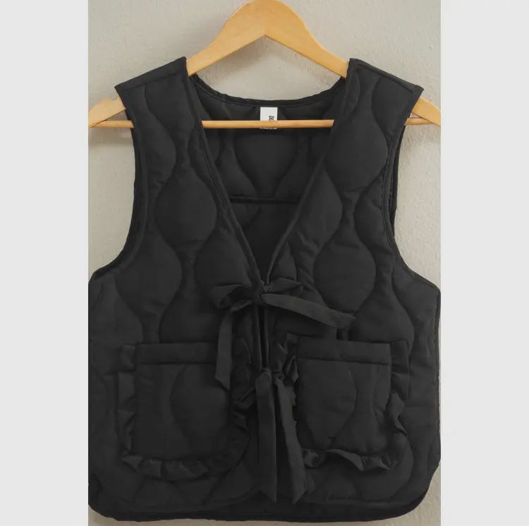 Quilt Vest, Front Tie