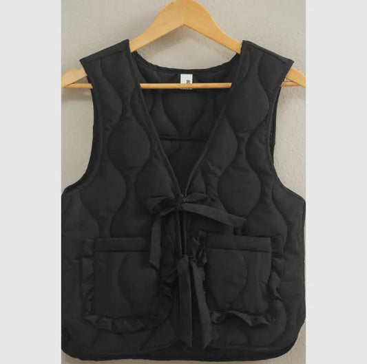 Quilt Vest, Front Tie