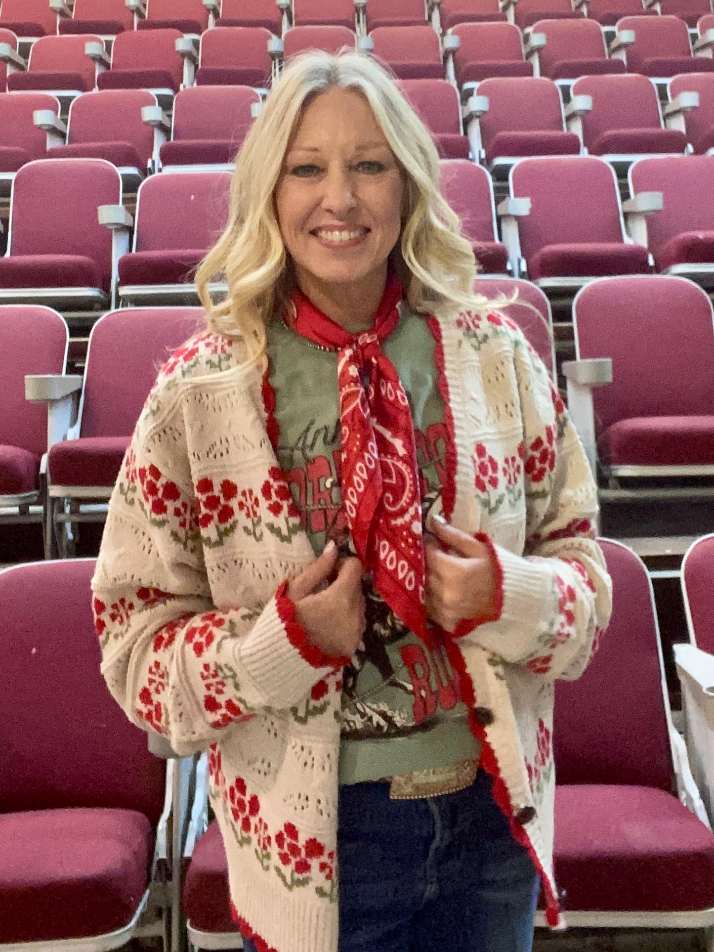 Winter Floral Sweater