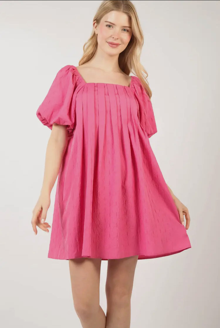 Pleated Spring Dress