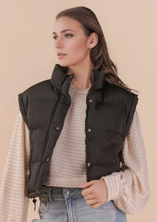 Black Puffer Vest