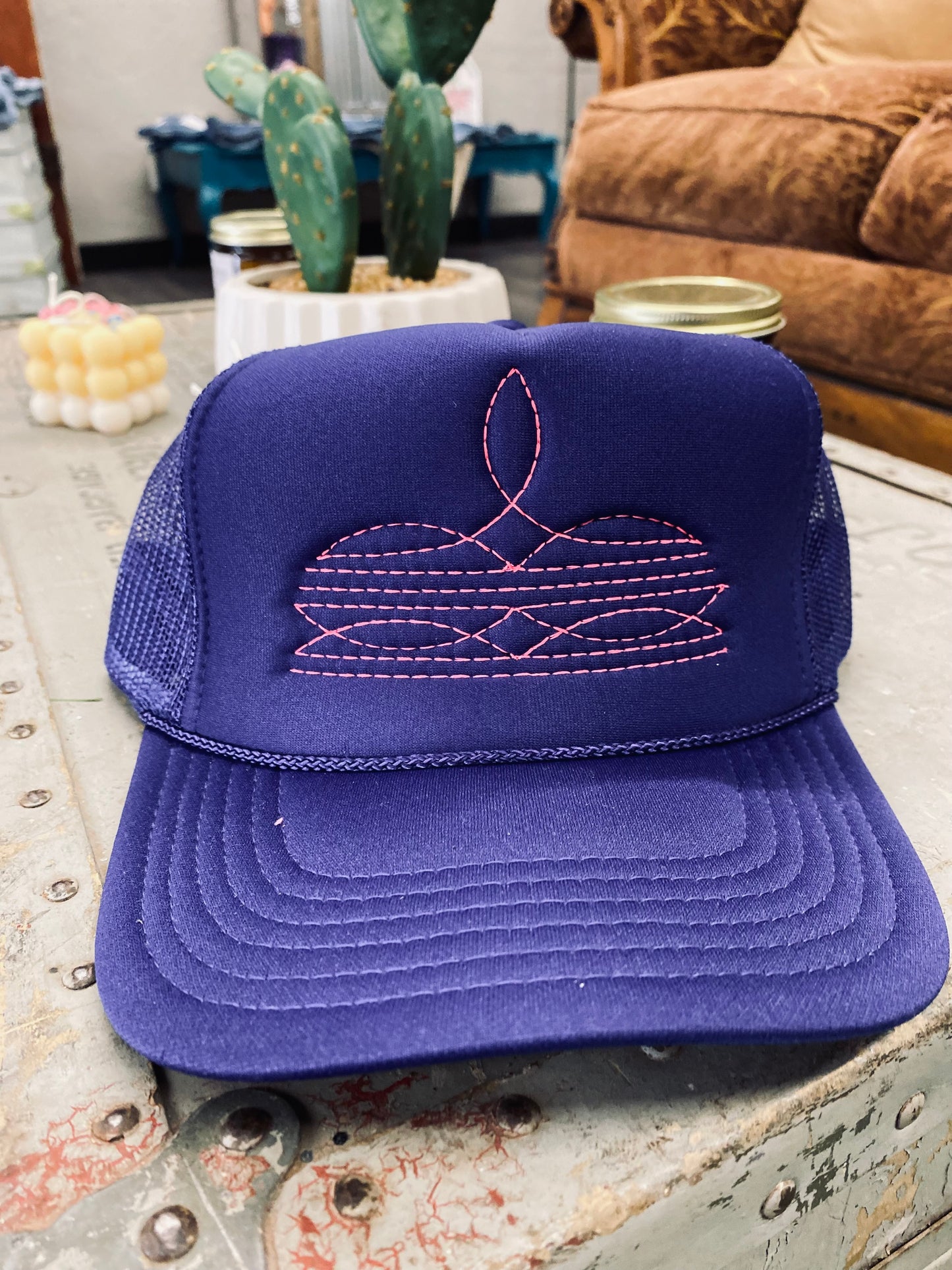 Boot Stitch Trucker Hat