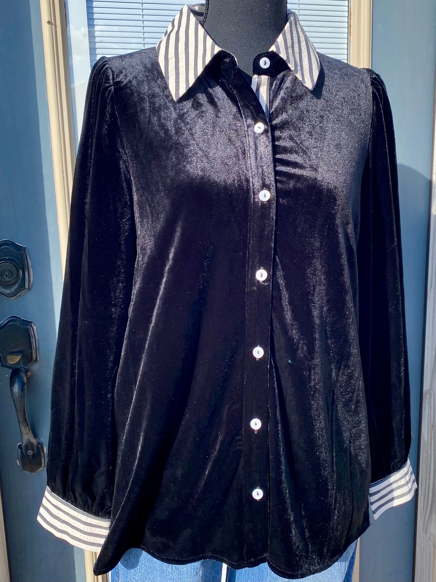 Black Velvet Blouse