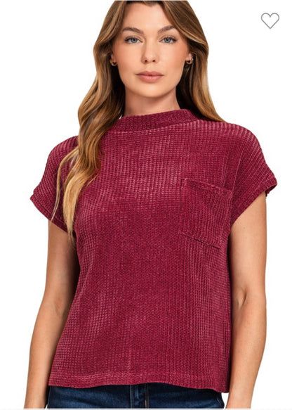 Chenille Waffle Sweater