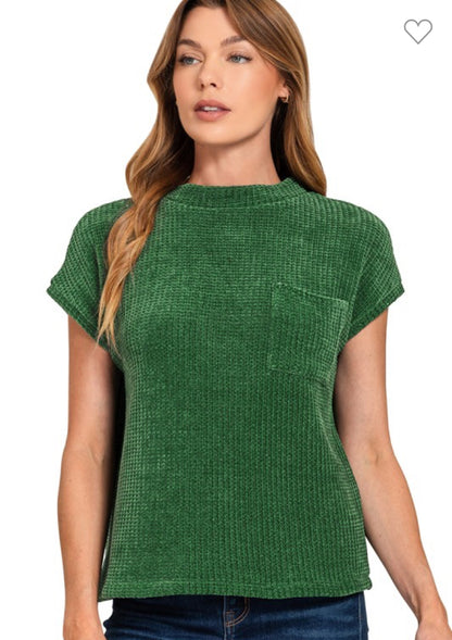 Chenille Waffle Sweater