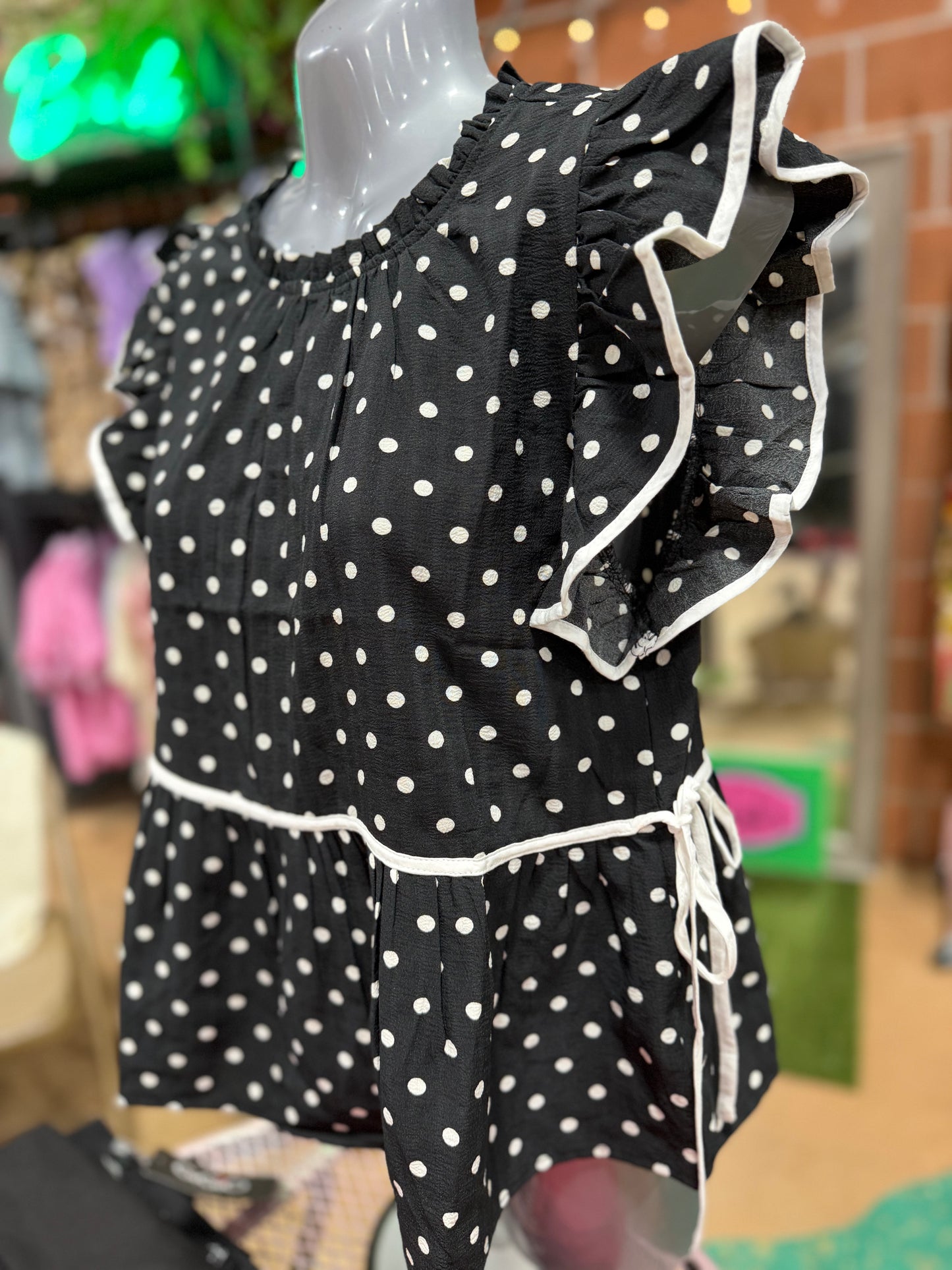 Polka Dot Summer Top