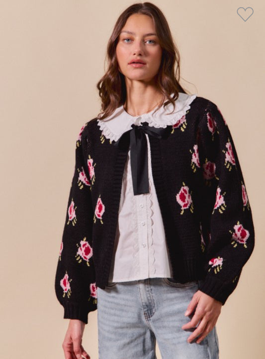 Sweet Floral Cardigan