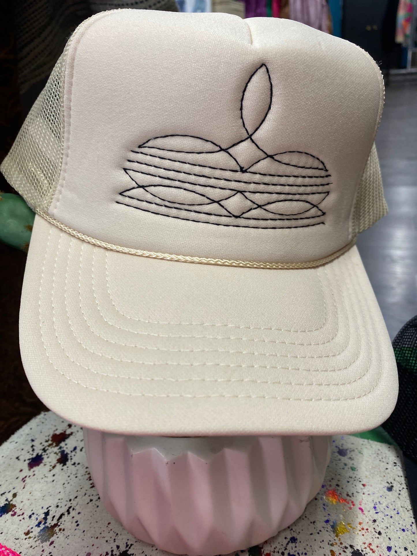 Boot Stitch Trucker Hat