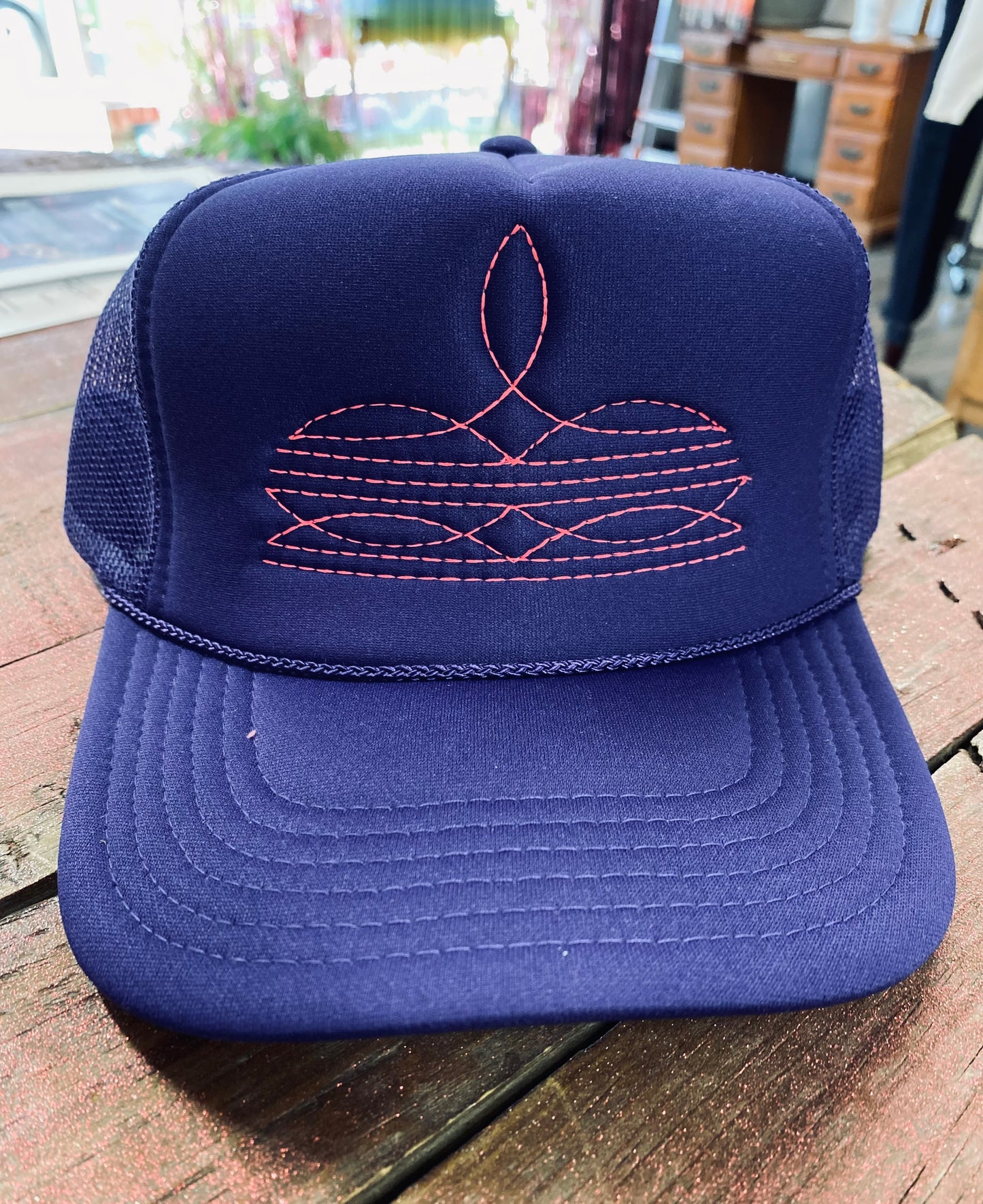 Boot Stitch Trucker Hat