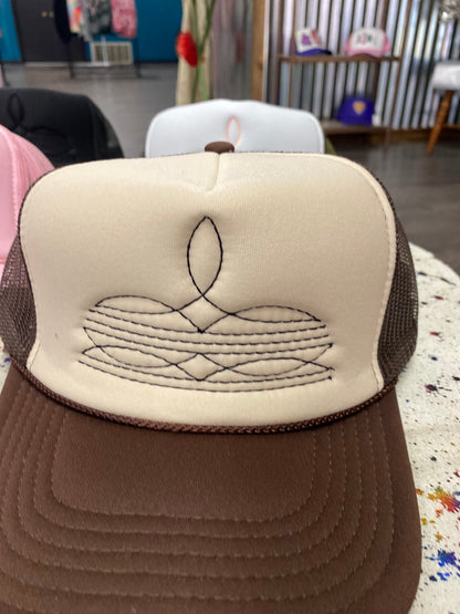 Boot Stitch Trucker Hat