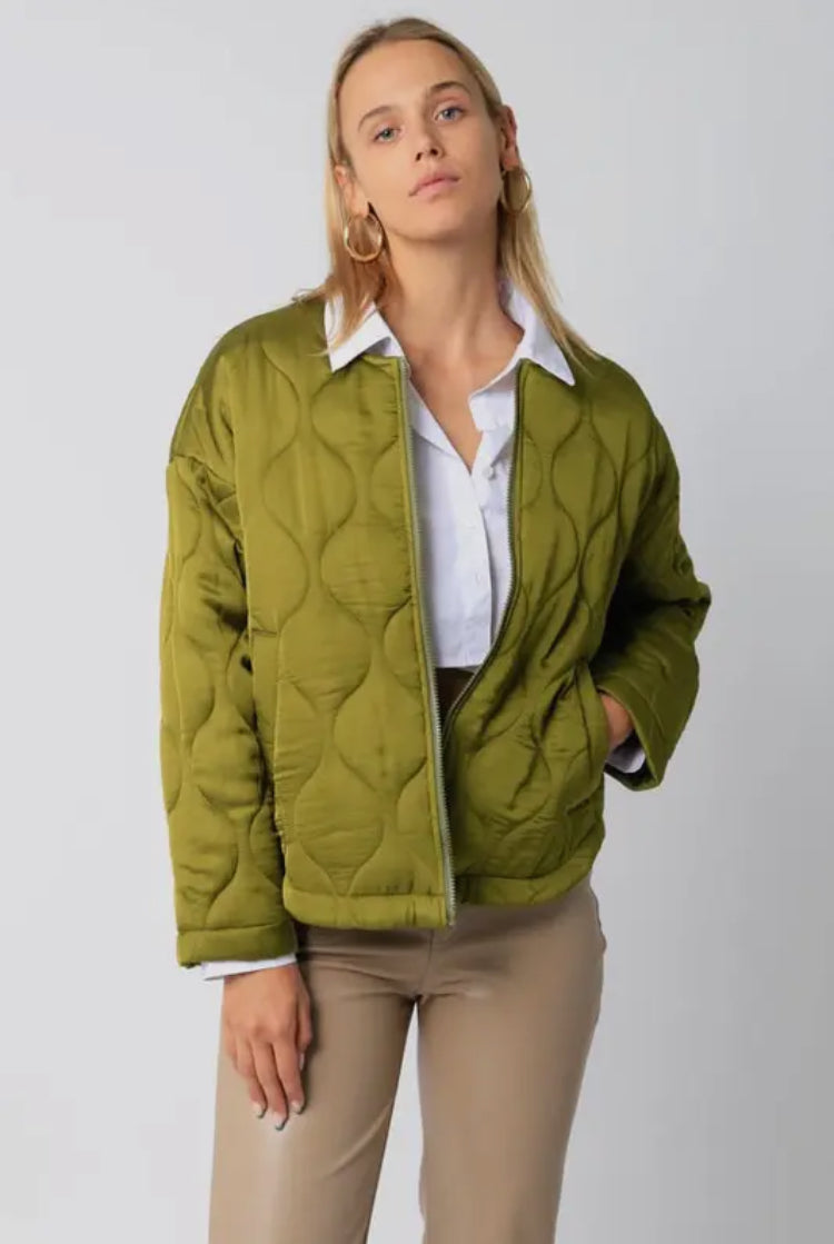 Avacado Quilted Jacket