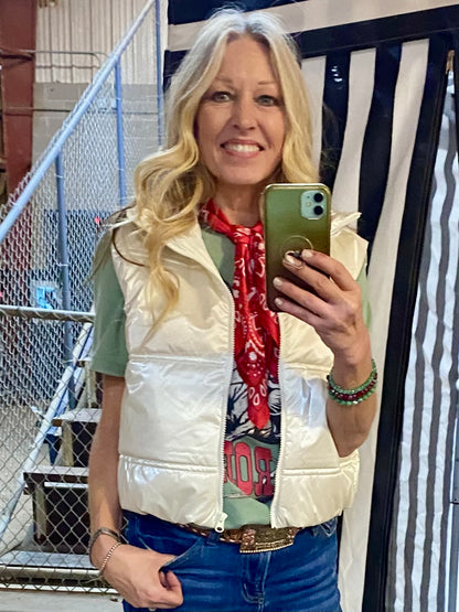 Shiney Puffer Vest